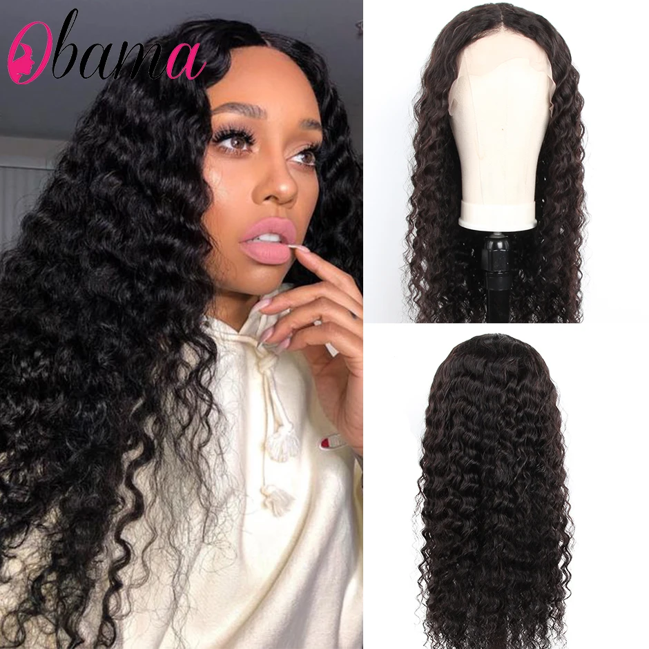 

Malaysian Deep Wave Wig Lace Front Human Hair Wigs For Women 150% Density Loose Deep Wave 360 Lace Frontal Wigs For Women OBAMA