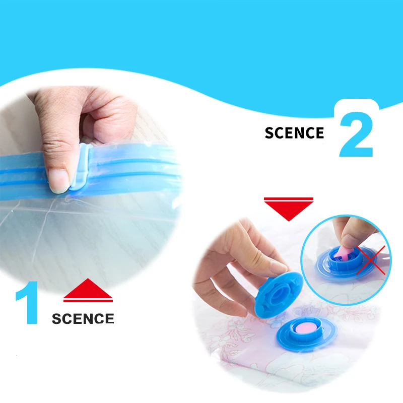 BUBM Reusable Home Vacuum Bags for Clothes Storage Bag Clothes Organizer Seal Compressed travel Luggage Saving Space Bags