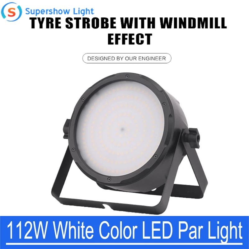 

Сцсветильник прожектор 112 Вт, белый цвет, светодиодный прожектор DJ Par, сценический стробоскоп для сцены, свадьбы, бара, дискотеки