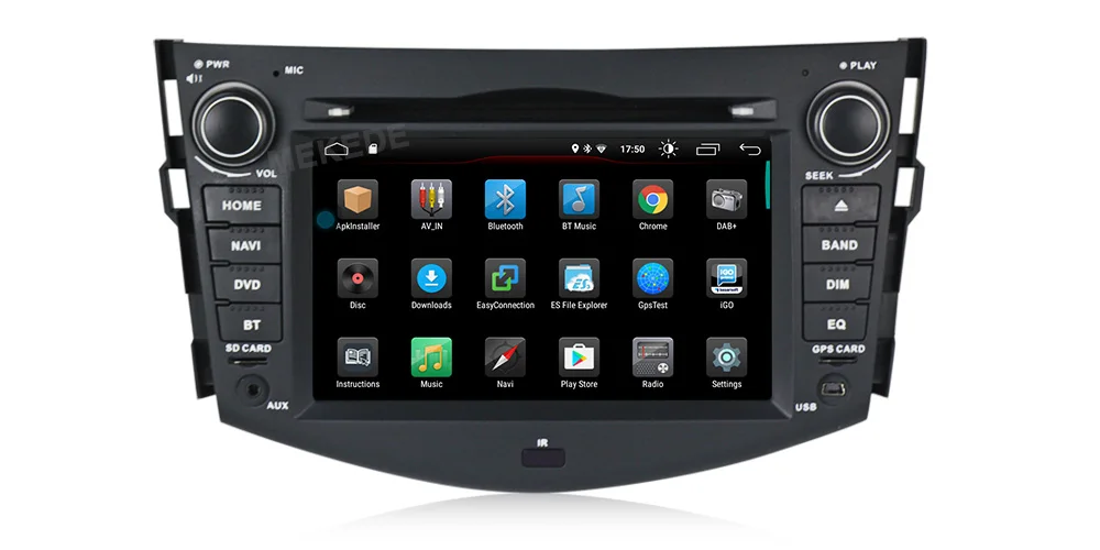 Mutimeida плеер 7 дюймов 2Din Android9.0 автомобильный Радио FM для Toyota RAV4 2007 2008 2009 2010 2011 с авто-стерео Камера просмотра BT GPS