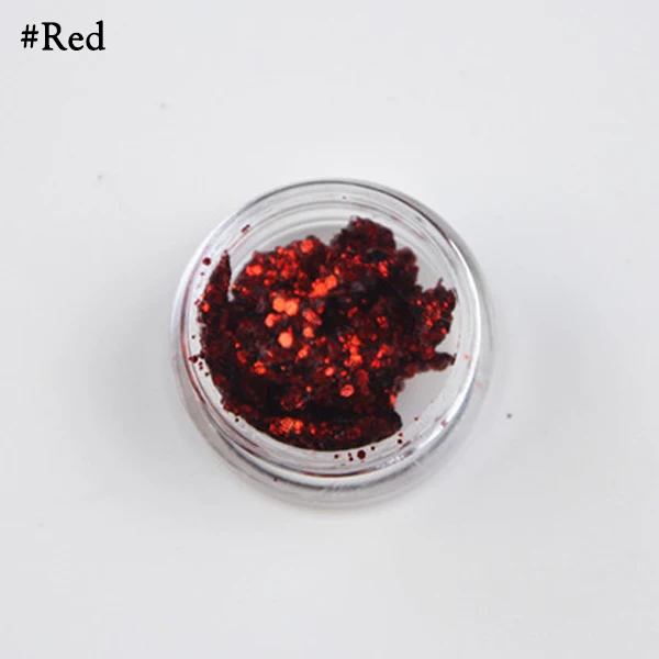 Red Разноцветный Блестящий гелевый крем для лица с изображением русалки, блестящий крем со звездами, блестящий гель-крем с блестками, Волшебная пыль, слезы, паста, сверло - Цвет: Red