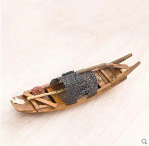 Модель парусник 15/25 см лодка модели игрушки с дистанционным управлением ручной миниатюрный деревянный лодка диорама модель корабля воздушная подушка для рыбацкой лодки для крошечные река сцена - Цвет: b9
