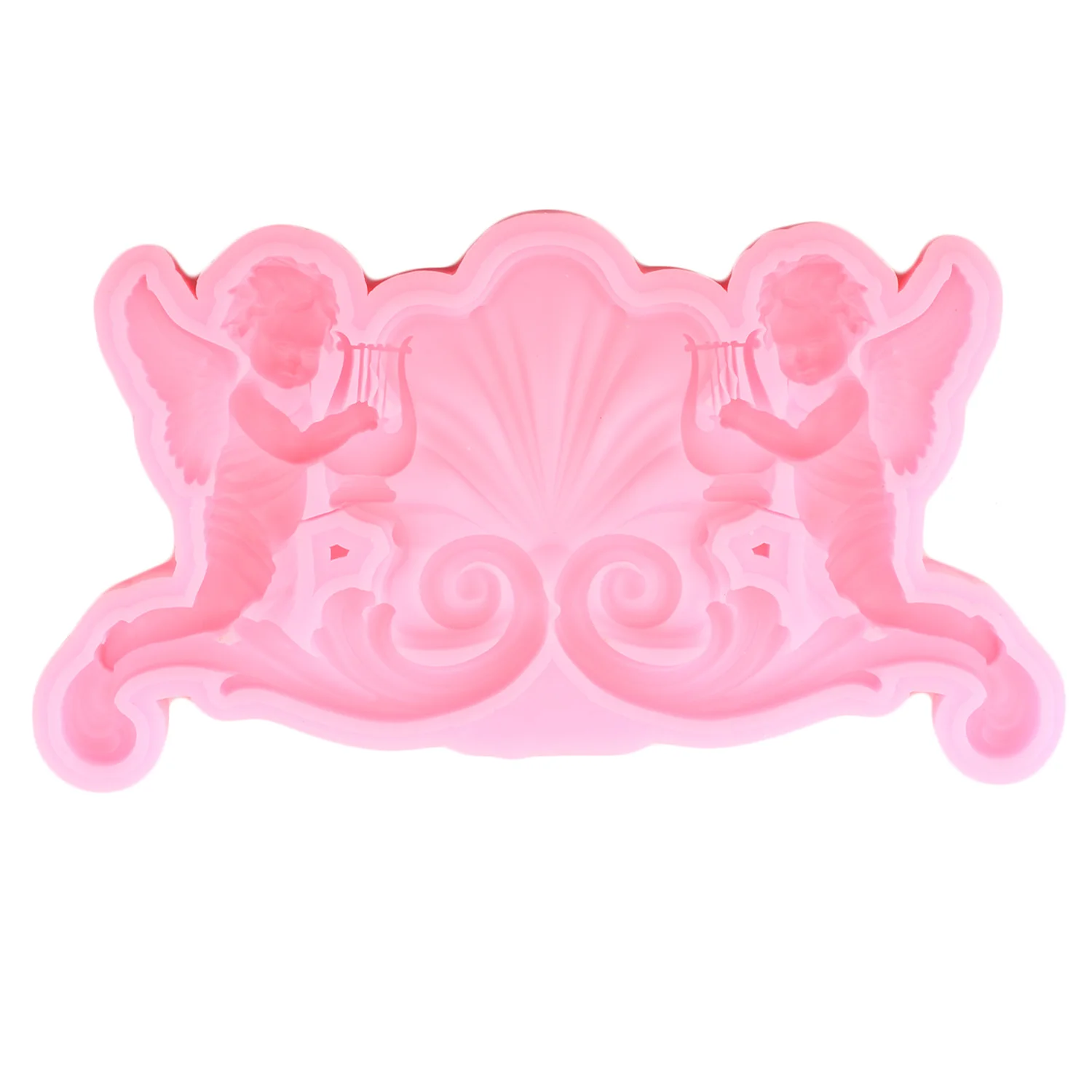 Mujiang Sugarcraft Angel Baby Border силиконовые формы помадка для кекса Форма торт декоративное устройство для шоколада формы для мастики