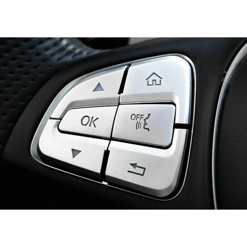 

12pcs/set Car Steering Wheel Button Covers GLC W205 2015-2018 ISO9001 ABS