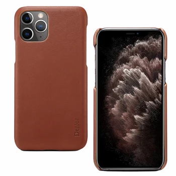 

For iPhone11 Pro Cowhide Genuine Leather Case iPhone 11 Protective Phone Case Slim Business Back Cover for iPhone 11 Pro Max