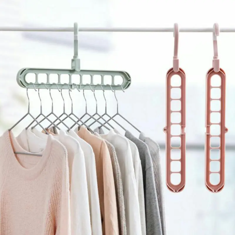 

Clothes Coat Hanger Organizer Multi-port Support Baby Clothes Drying Racks Plastic Scarf Cabide Storage Rack Hangers Shelves New