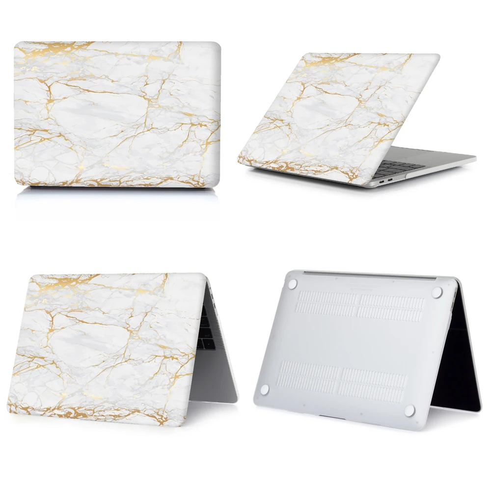 Мраморный чехол для ноутбука Apple MacBook Touch ID A1932, Air 13 A1466 Pro retina 11 12 13 15 Pro 13,3 15,4 Touch Bar+ чехол для клавиатуры