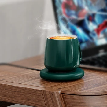 

Usb Heating Cup Pad Diameter 11cm Heating Coaster Mug Warmer Coffee Milk Cup Mat Constant-Temperatures Tea Water Heating Pad