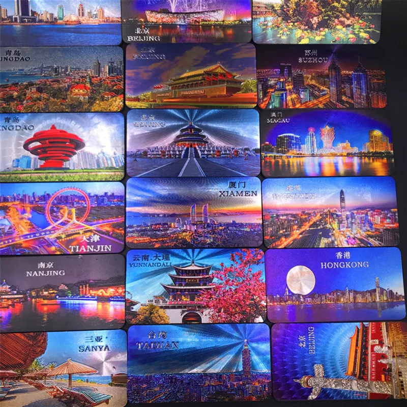 

3d Fridge Magnet China Tourism City Beijing Sanya Shenzhen Yunnan Resin magnesy na lodowke nevera imanes para el refrigerador