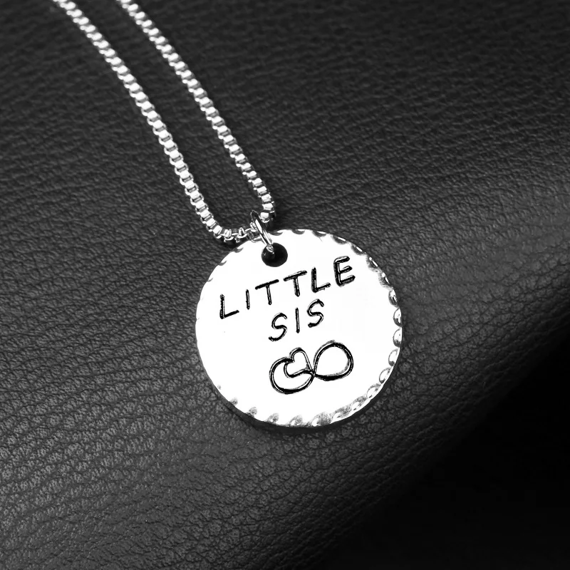 

Europe And America Fashion Little Middle Big Sister Circle Lettering Good Sisters Three-piece Set Necklace