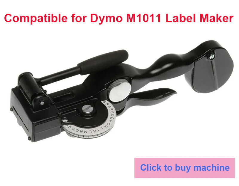 com stickness para dymo m1011 impressora de metal manual