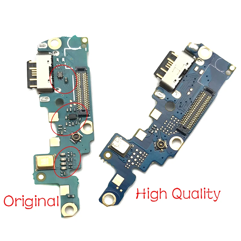 For Nokia X6/ 6.1 Plus TA-1099/1103 USB Micro Charger Charging Port Dock Connector Microphone Board Flex Cable