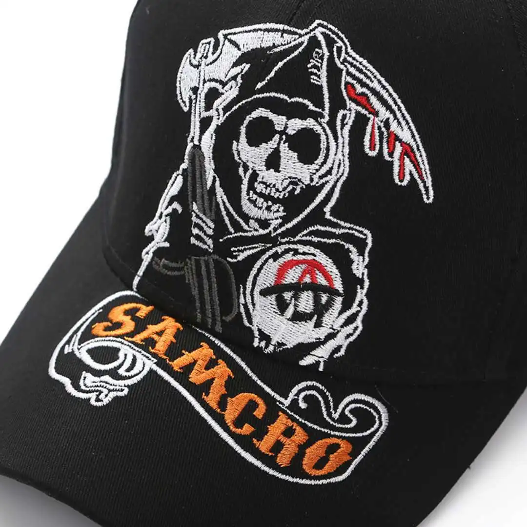 Бейсбольная кепка SOA Sons of Anarchy, Кепка с вышивкой, повседневная бейсболка шапка, модная Высококачественная Спортивная Кепка для гонок и мотоцикла