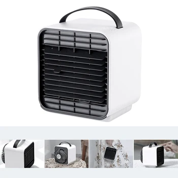

USB Portable Water Cooling Fan Dormitory Office Home Desktop 3 Modes Humidifier Purifier Air Conditioner Handheld Air Cooler Fan