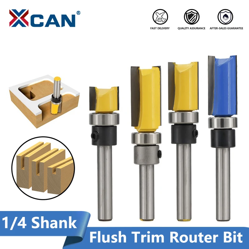 Shank Top Bearing Flush Trim Pattern Router Bit Milling Cutter 6.35mm New 1/4" 