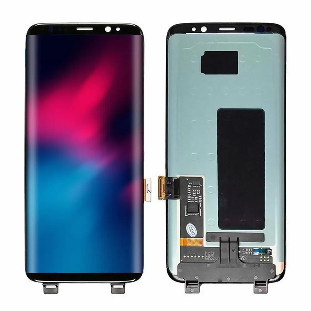 Супер Amoled ЖК-дисплей с рамкой для samsung Galaxy S8 G950f ЖК-дисплей+ сенсорный экран дигитайзер с точечной сборкой