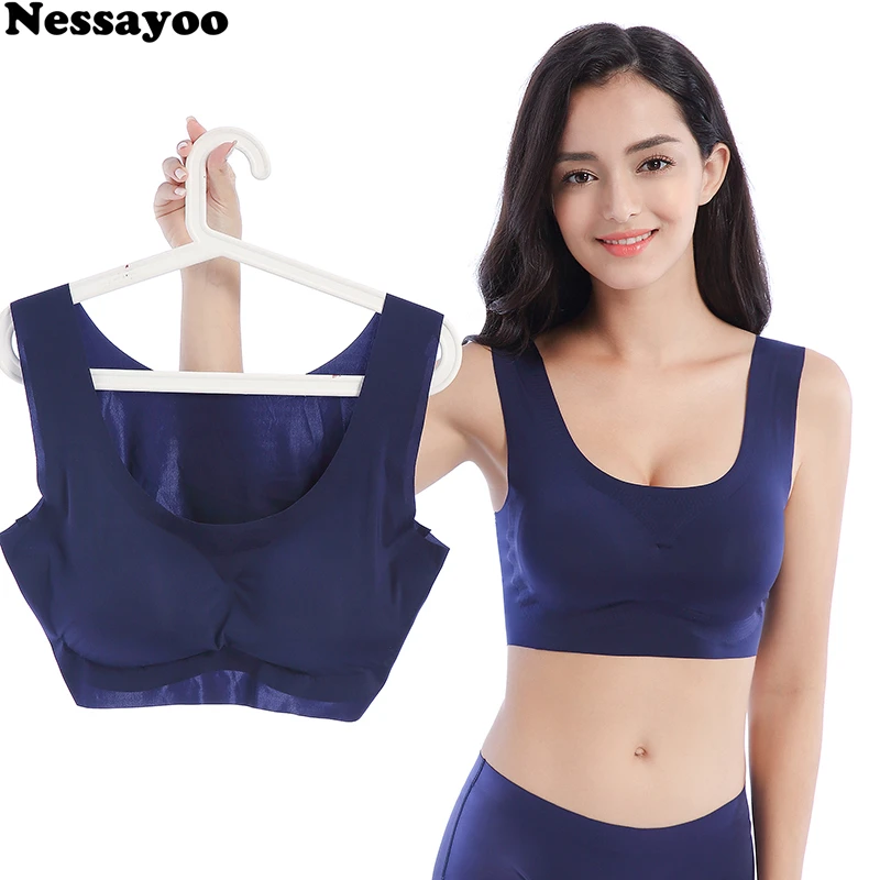 

Plus Size Women Bras Bralette Comfortable Invisible Bras Push Up Breathable Brassiere Non Wired Seamless Bh Top Nude Black M-6XL