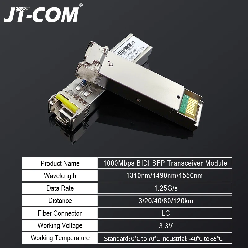 Модуль LC SFP 1 ГБ однооптоволоконный оптический приемопередатчик гигабитное