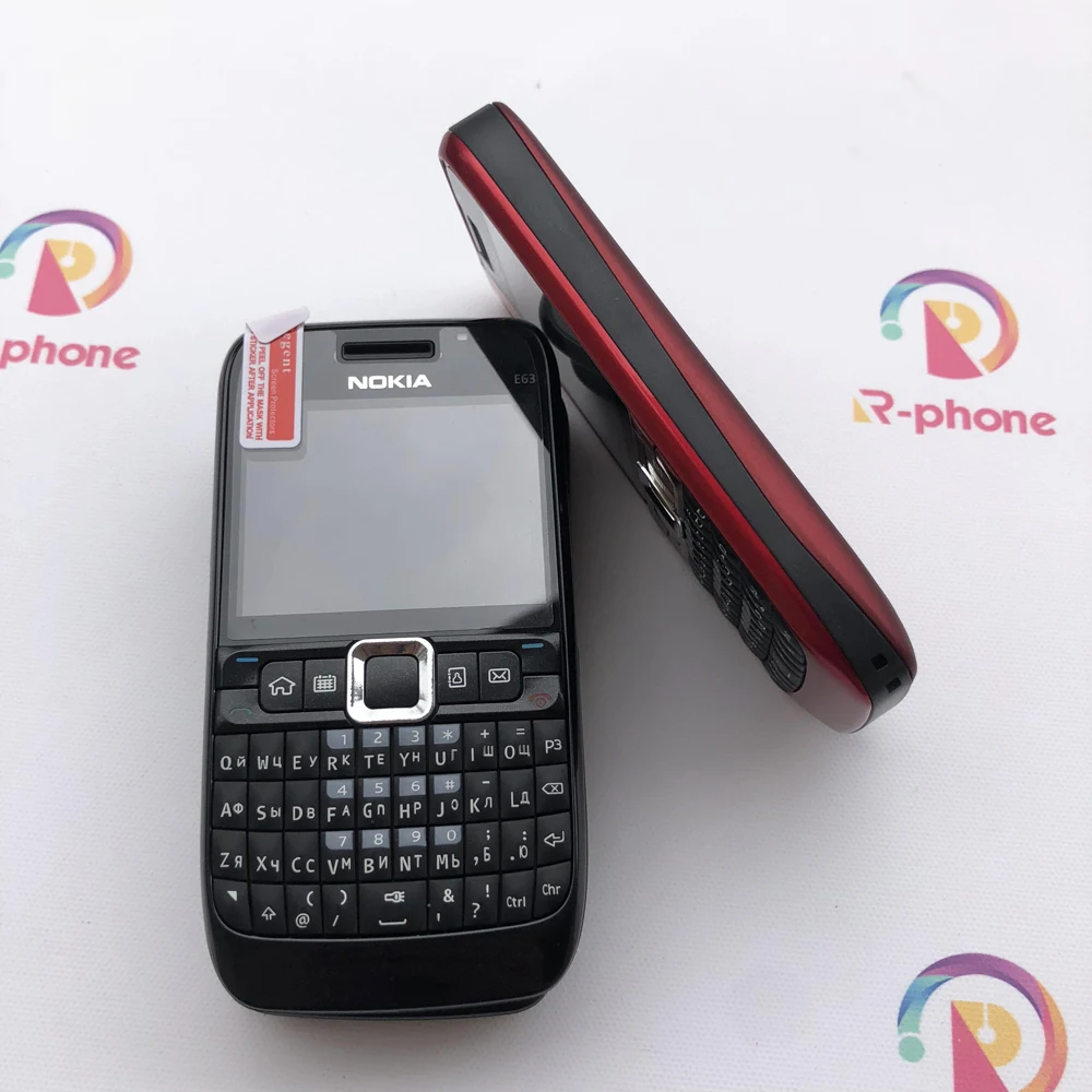 100% Оригинальный разблокированный мобильный телефон NOKIA E63 3G с клавиатурой QWERTY Wi Fi
