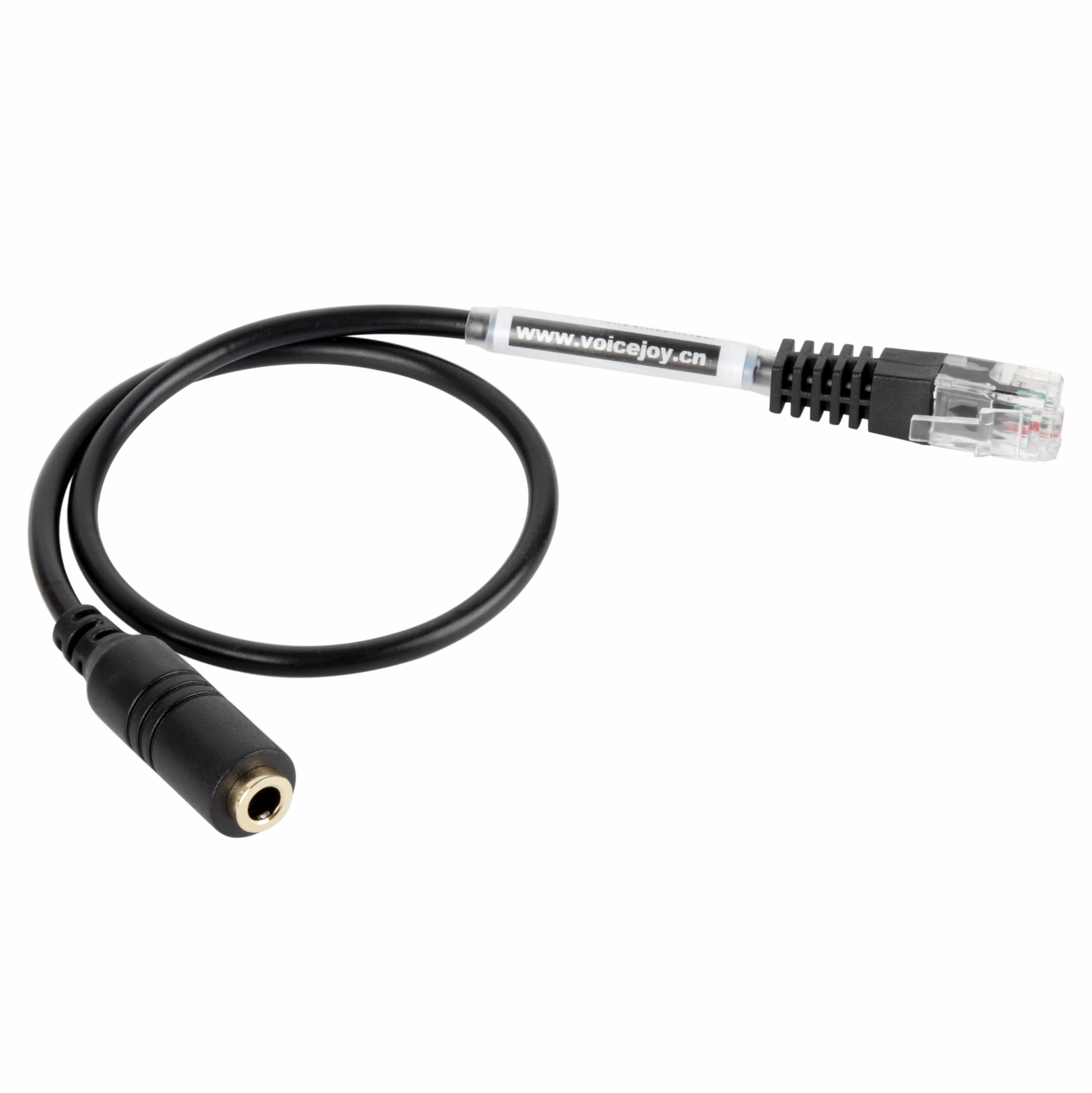3.5mm mobile phone headset with microphone to RJ9 Plug Adapter For