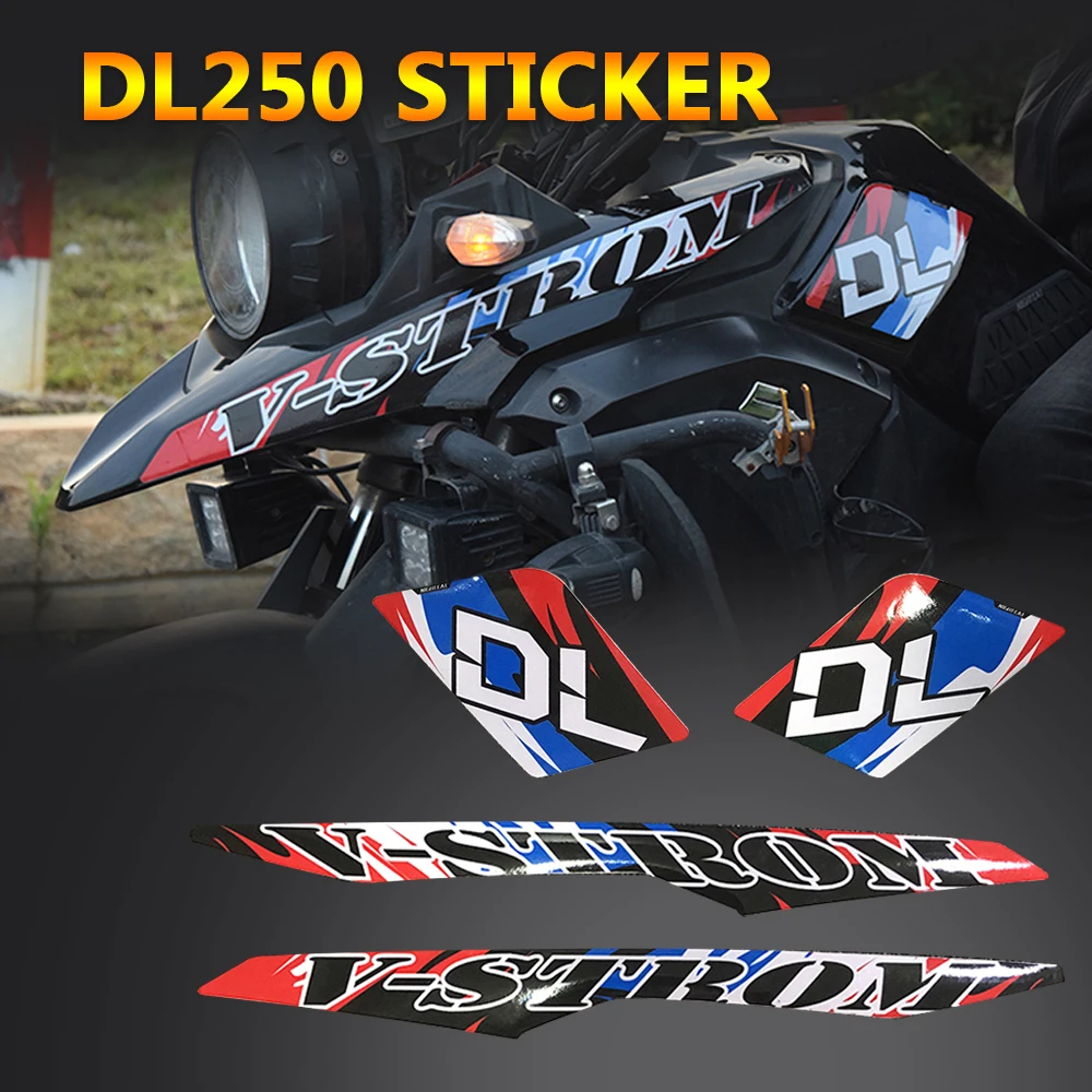 Наклейка эмблема набор Водонепроницаемый для Suzuki DL250 V-Storm250 аксессуары для мотоциклов комплект клюв крыло dl250