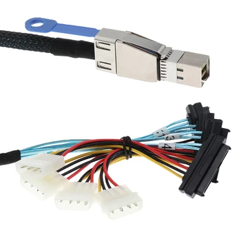 

Internal HD Mini SAS SFF-8644 to SFF-8482 4Way Splitter Adapter Cable
