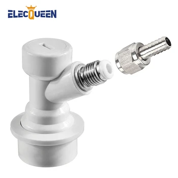 

Homebrew Gas Connector Dispenser 5/16'' Ball Lock Keg Disconnect Ball Lock Quick Disconnect with Stainless Steel Barb Swivel Nut