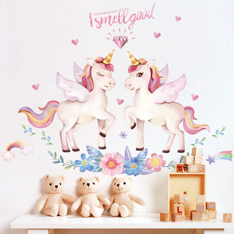 Unicorn Wall Stickers For GIrl Room