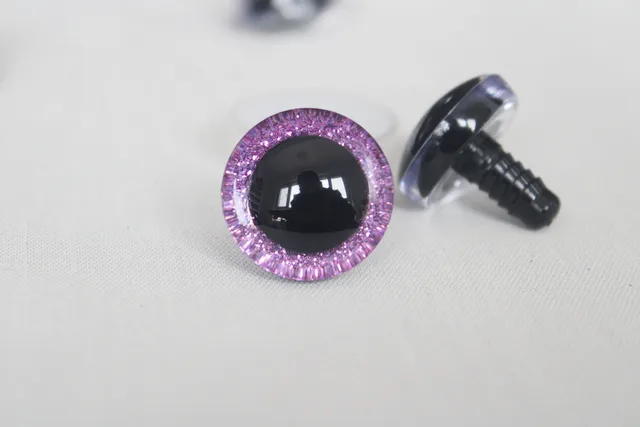 20pcs/LOT --9MM-35MM   safety 3D GLITTER  toy eyes & hard washer--color& size option 4