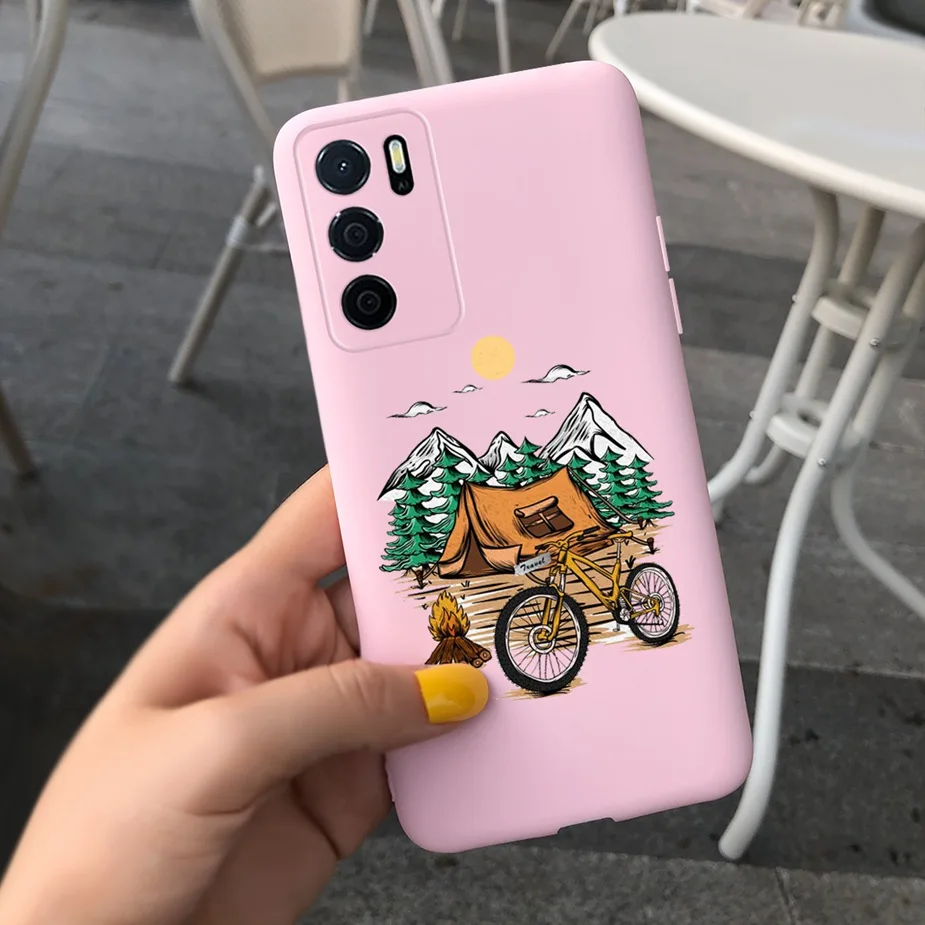 cases for oppo cases For Oppo A16 A16s Case CPH2269 Soft Silicone Stylish Candy Painted Cover For Oppo A16 OppoA16 S A54s Case Oppo A 16 s Coque Capa cases for oppo cases Cases For OPPO