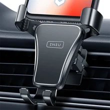INIU Gravity Phone Holder Car Air Vent Mount Metal Mobile Stand Smartphone GPS Support For iPhone 12 11 Xiaomi Samsung Huawei LG