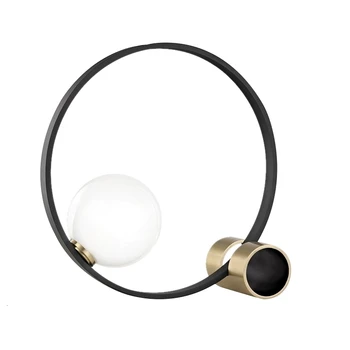 

Modern Nordic Golden Desk Top Led Lighting Ring Circle Round Bar Glass Shape Ball Table Lamp Ringbarglassshapeballlamp