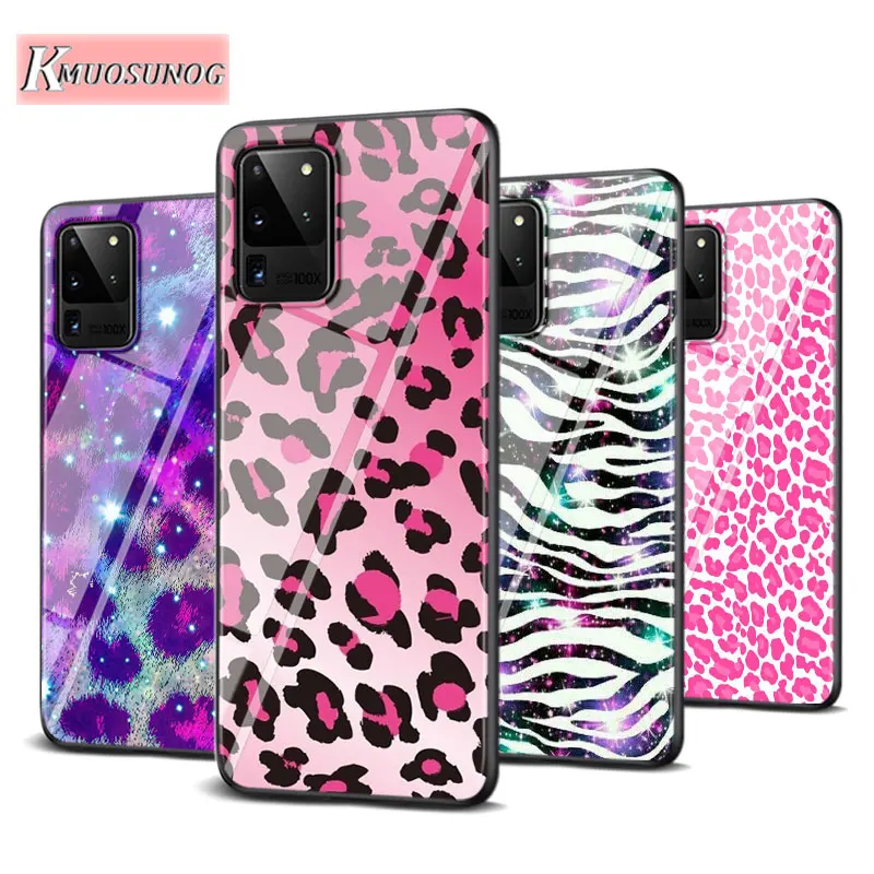 

Fashion Leopard Art for Samsung Galaxy Note 10 Lite S20Ultra S20 Plus A01 A21 A51 A71 A81 A91 Super Bright Phone Case
