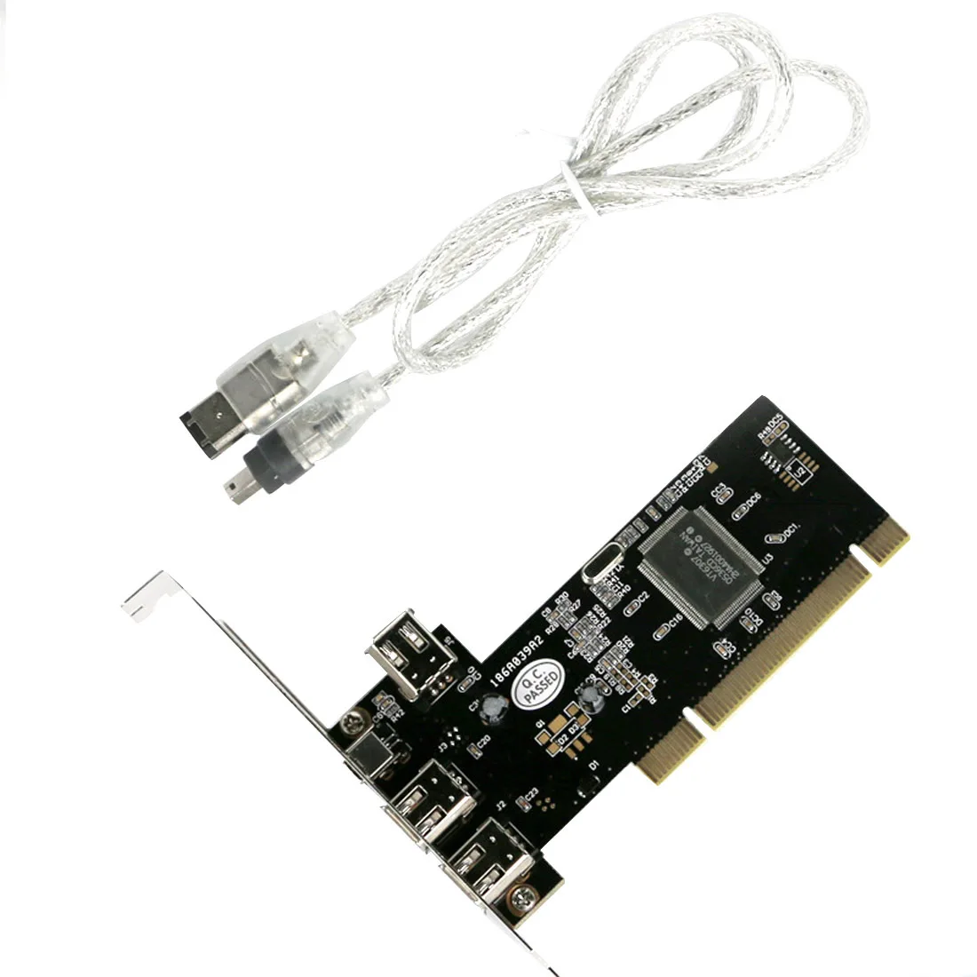 PCI 1394A 4 Ports  video capture card  Controller Card Extension Adapter PCI 3x 6 Pin 1x 4 Pin with IEEE 1394 Cable for Firewire
