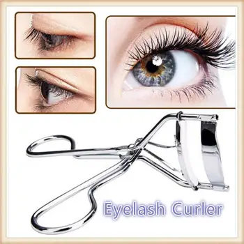 

Proffessional silver handle eyelash curler natural bending Portable eyelash Curling Clip beauty special makeup Cosmetic tools