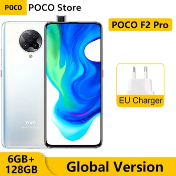 Перейти на Алиэкспресс и купить Глобальная версия POCO F2 Pro 6 ГБ 128 Гб Смартфон Pocophone Snapdragon 865 64-мегапиксельная четырехъядерная камера 6,67 дюймAMOLED Экран 4700 мАч NFC