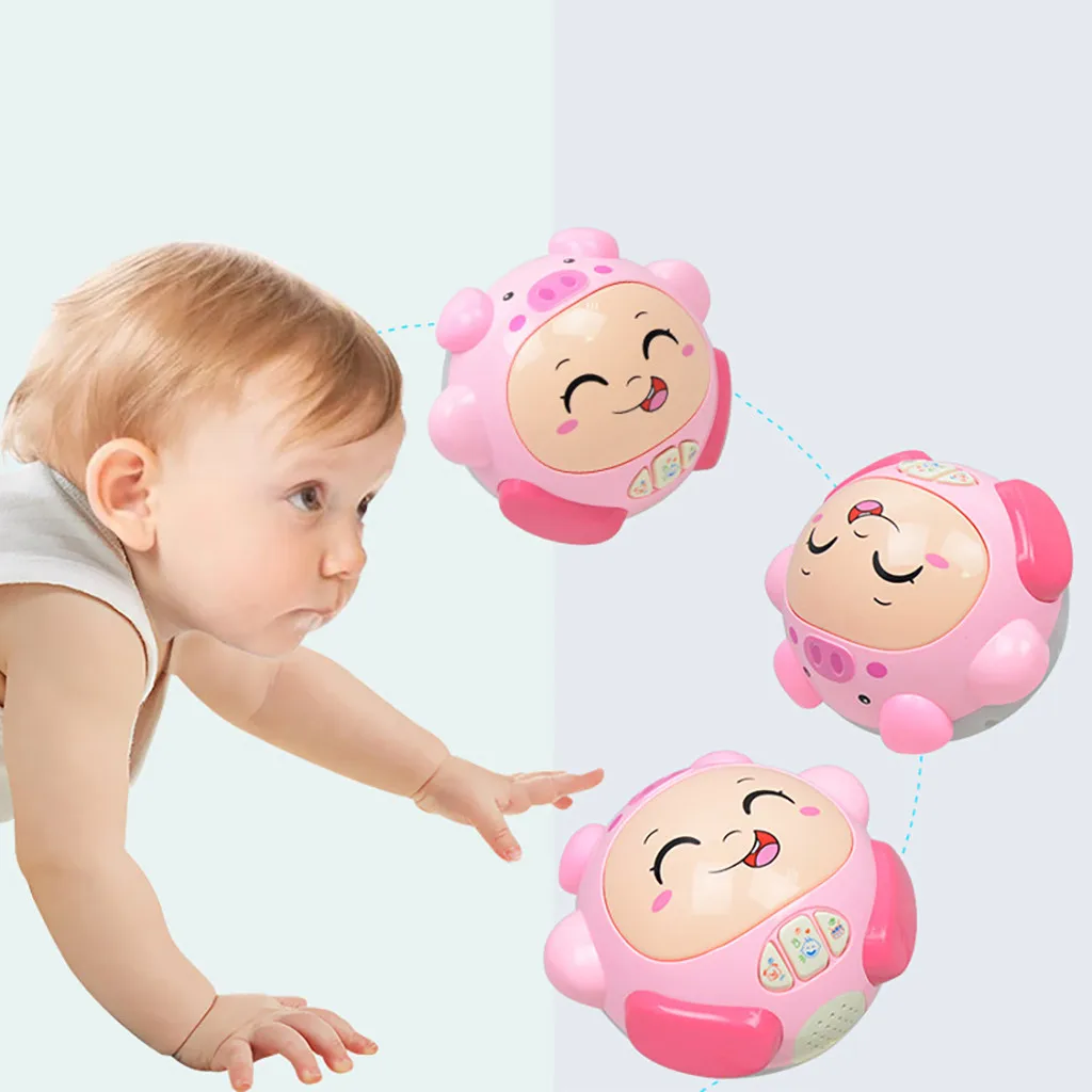 Игрушки для малышей Электрический катящийся мяч детский магнитный алфавит Многофункциональный световой звуковой эффект животные Juguetes Brinquedos игрушки 0-12 месяцев# ss