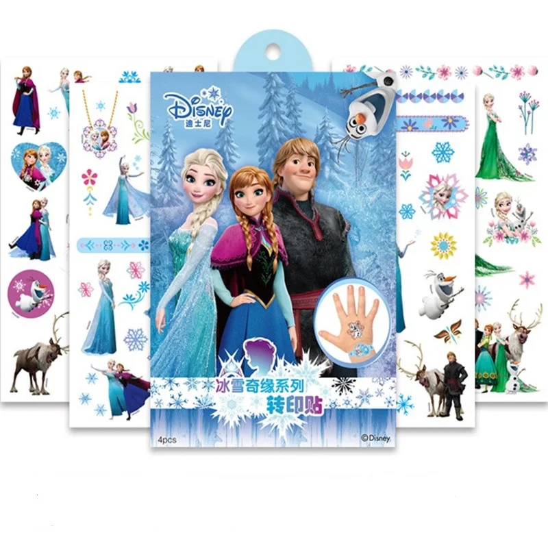 4 шт./компл. Disney Холодное сердце 2 История игрушек наклейки для детских татуировок