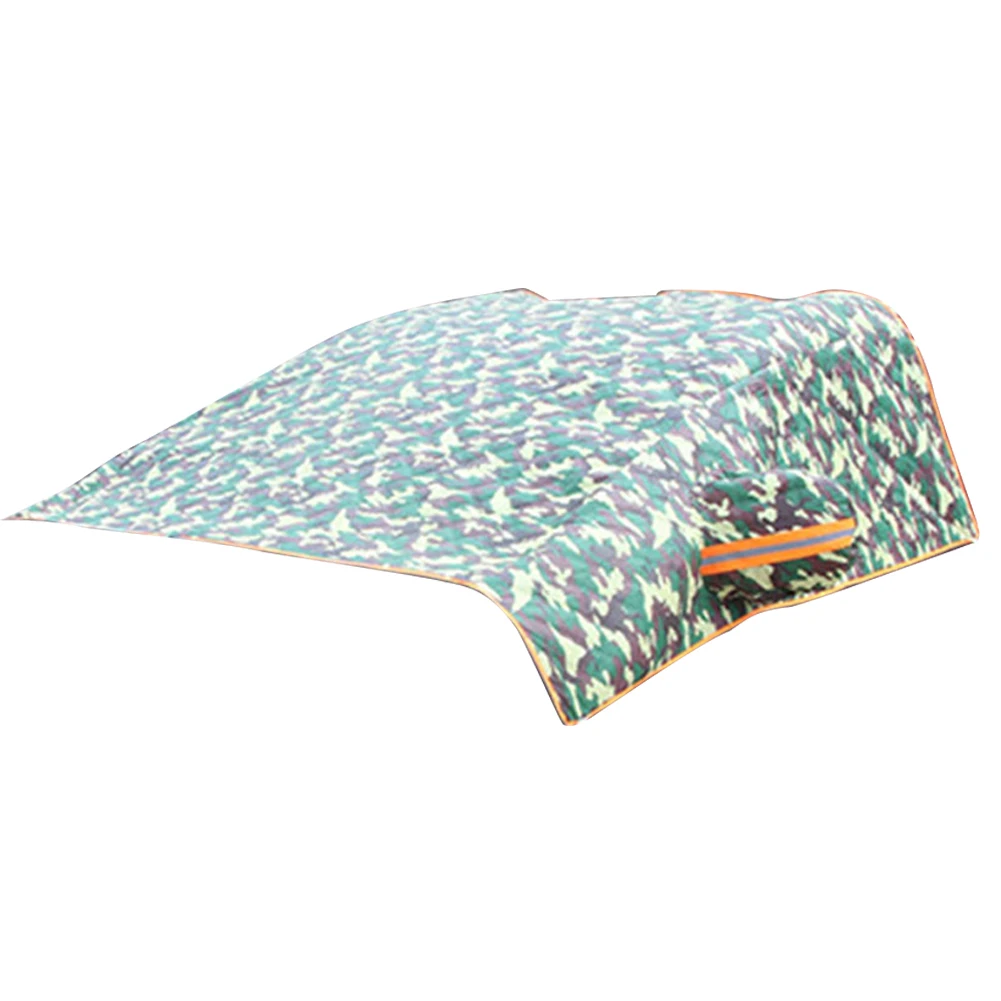 Camouflage 5layers Aluminium Film Exterior Car Cover Sun Protection Half Decorative Protective Thicken Easy Install Top Dustproof - Цвет: Camouflage