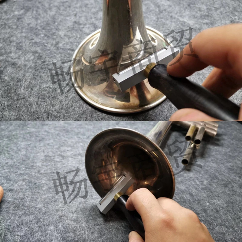 Instrumento de Vento Ferramentas de Reparo Folha de Vento Dent Latão Metal Rolo Saxofone Trombone Chifre Francês Tubo Ferramenta Reparo Boca - Image 4