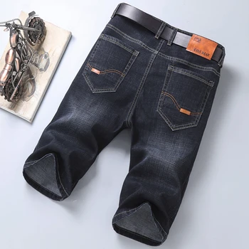 Summer Men'S Classic Brand Denim Shorts Business Fashion All-Match Casual Loose Five-Point Pants Male Quality Stretch Slim Jeans