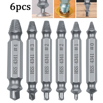 

6Pcs Screw Breaker Screw Remover Stripping Tool Broken Head Screw Removal Tool Bolt Extractor Screw Remover Tool Professional D