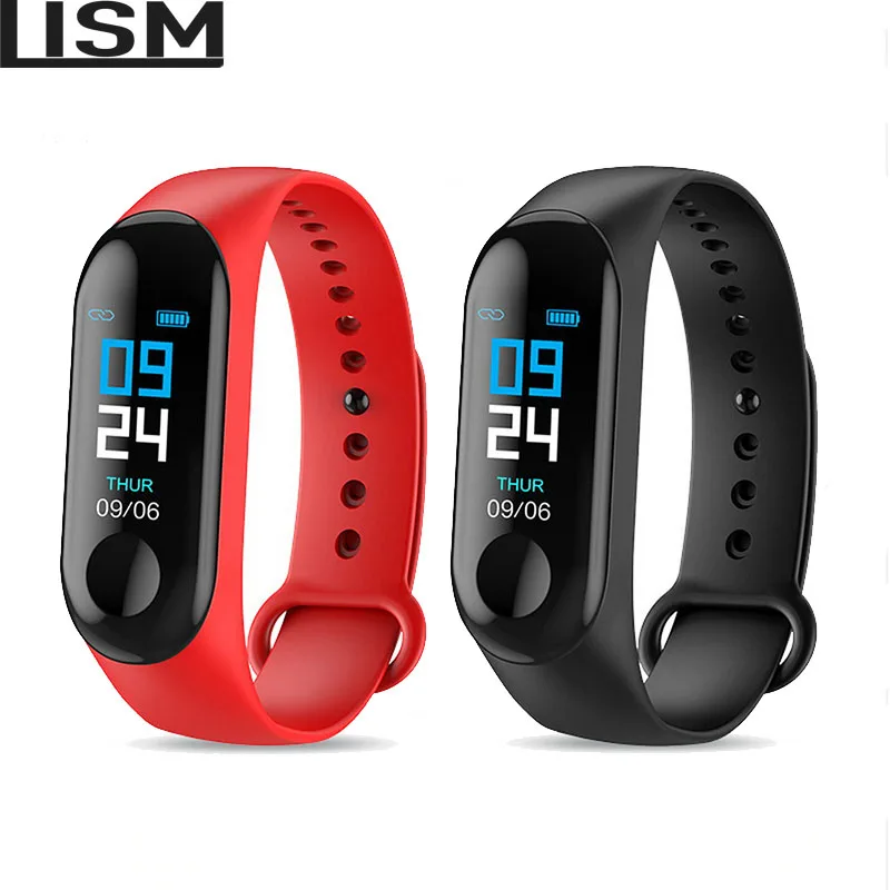 

M3 Sports Fitness Smart Bracelet Blood Pressure & Heart Rate Monitor Colorful Touch Screen Smart Band Wristband Step Counter