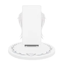 Держатель мобильного телефона зарядное устройство орнамент Универсальный беспроводной 10 Вт пластиковая защита быстро Крылья Ангела подставка портативная зарядная док-станция