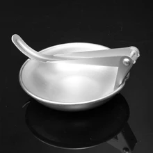 Новая легкая алюминиевая наружная портативная ложка, складная ложка, столовые приборы для путешествий, кемпинга, пикника, ужина, кухонная посуда