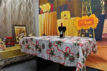 

European Seasonal Ribbons Tablecloth Kitchen Dining Table Decorations Home Rectangular Party Table Covers