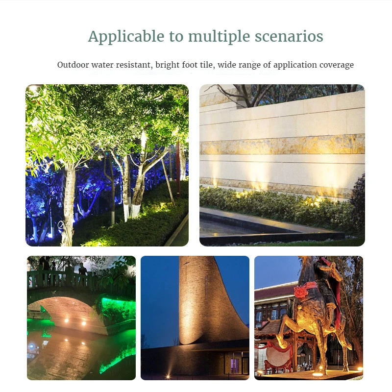 IP65 Waterproof Square Stage Wall Washer Spotlight Garden Tree Light Greening Landscape Projection Beam Light Wall Lighting
