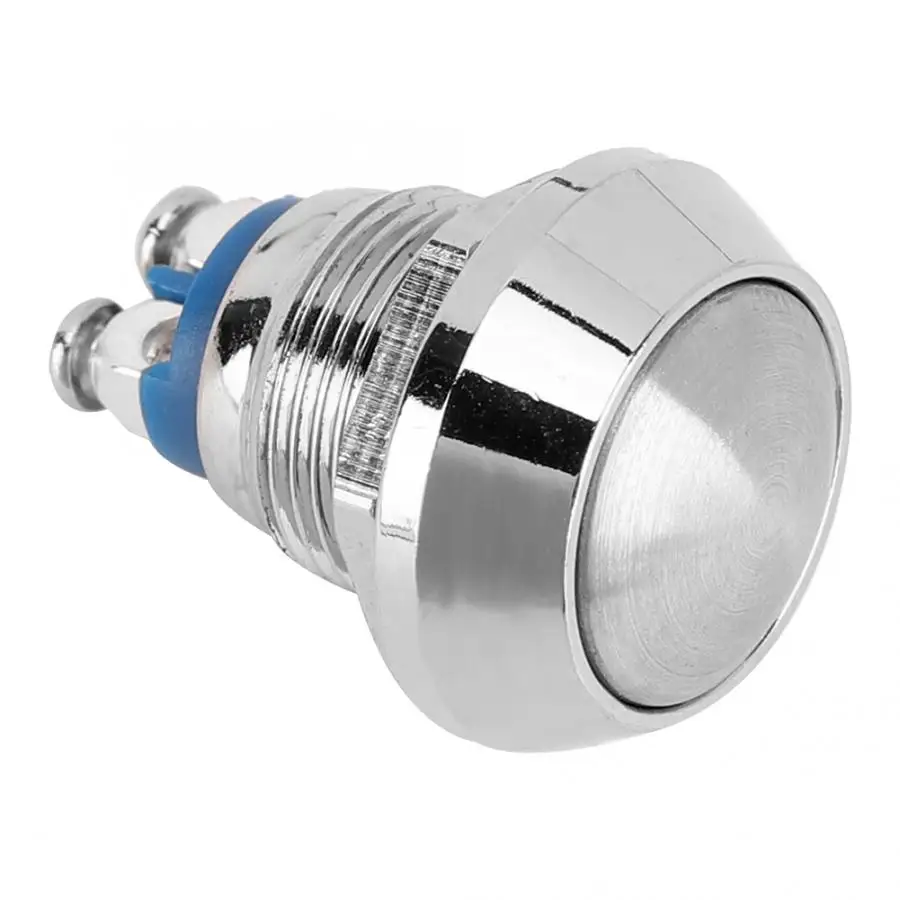 

Stainless Steel A12-10 Screw Base Reset Car Metal Push Button Toggle Switch for Additional Electronical Device Inside Outside