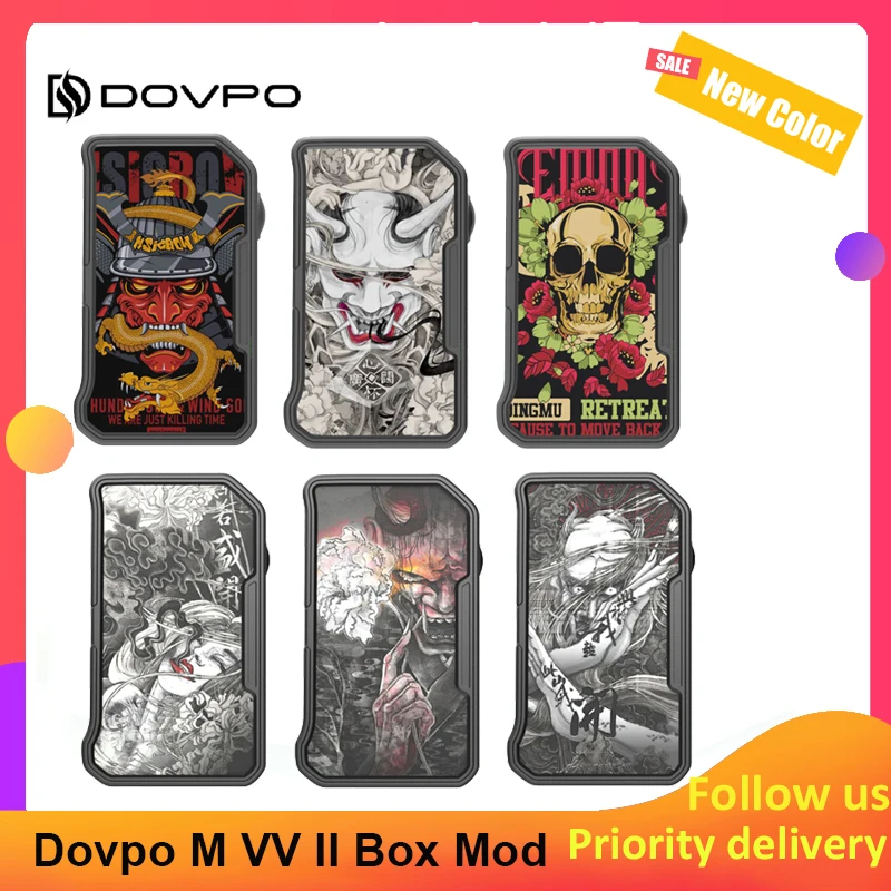 Бокс-мод Dovpo M VV II 280 Вт питание от двух аккумуляторов 18650 и 3 светодиодных