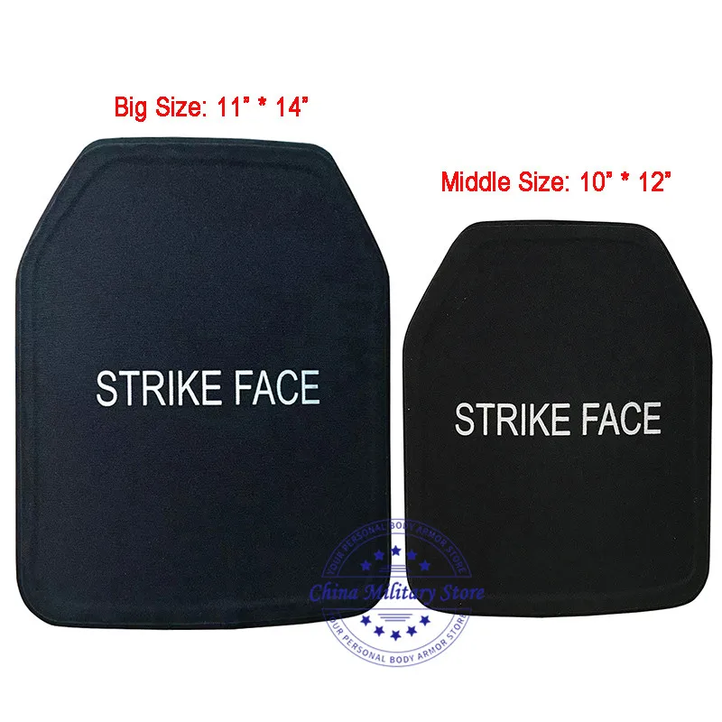 NIJ-placa a prueba de balas de PE, chaleco a prueba de balas, placa balístico de nivel 3A, placa a prueba de balas, tamaño grande 11 X 14